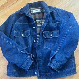 Buck Mason XL Denim Jacket Lined Flannel Like New